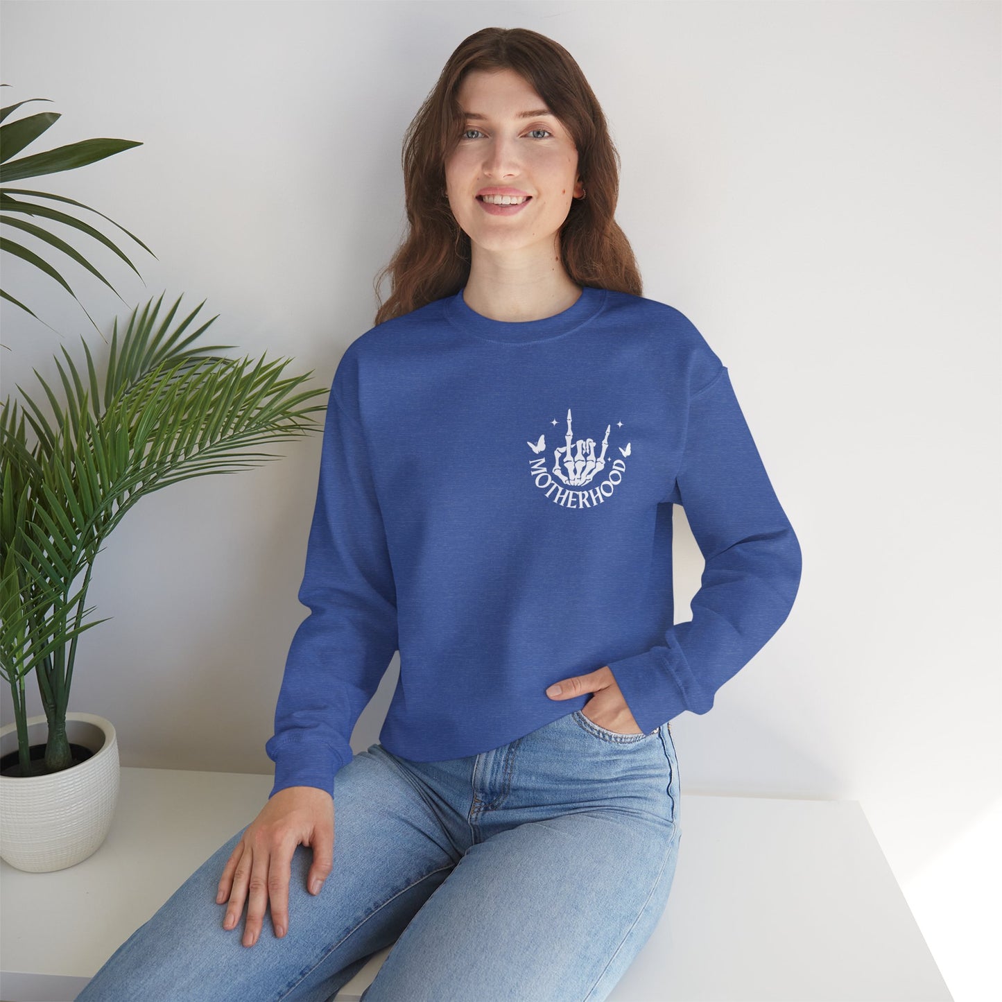 Magic in the Chaos – Blue “Motherhood” Crewneck